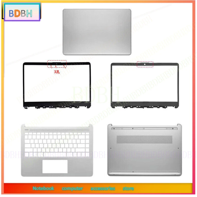 

Back Cover/Bezel/Palmrest/Bottom Case for HP 14-DQ 14S-FR FQ DR TPN-Q221 Q242