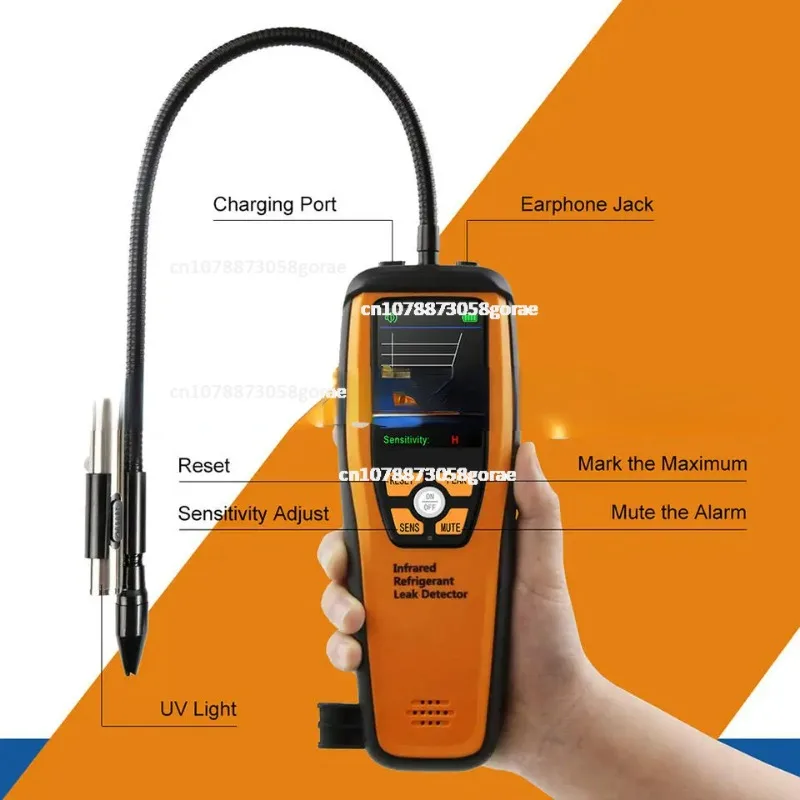 Portable Rechargeable Refrigerant Gas Leak Detector Elitech ILD-200