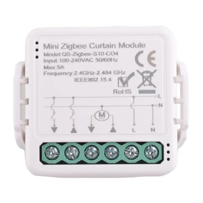 Leading-Tuya Smart Zigbee Curtain Switch Module For Roller Shutter Electric Motor Smart Life APP Remote Control Easy To Use