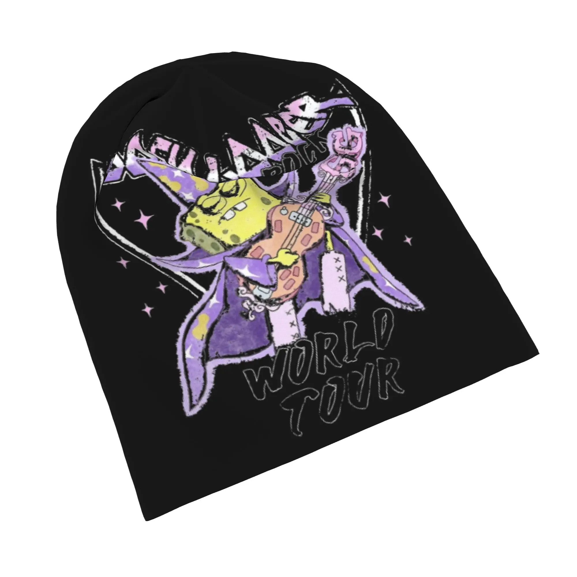 Spongebobed Cap  Fashion Unisex Street Skullies Beanies Hat Spring Warm Multifunction Bonnet Knitted Hat