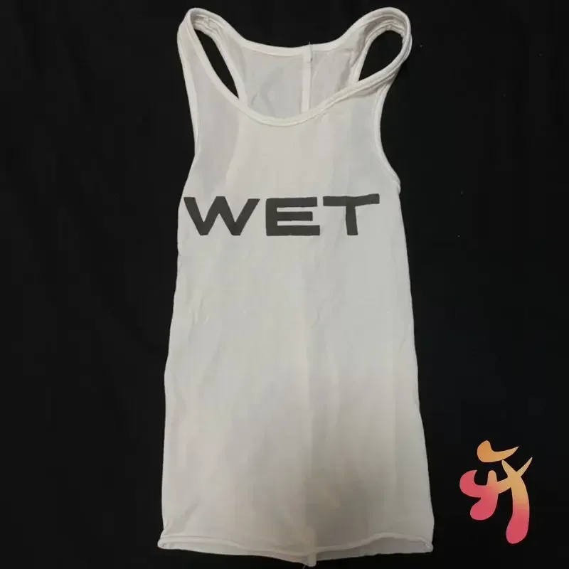 Oversized Hiphop Street Vulture Tank Top Cotton Kanye Sleeveless Top Alphabet Printed Sports Running Yoga Vest Men Women