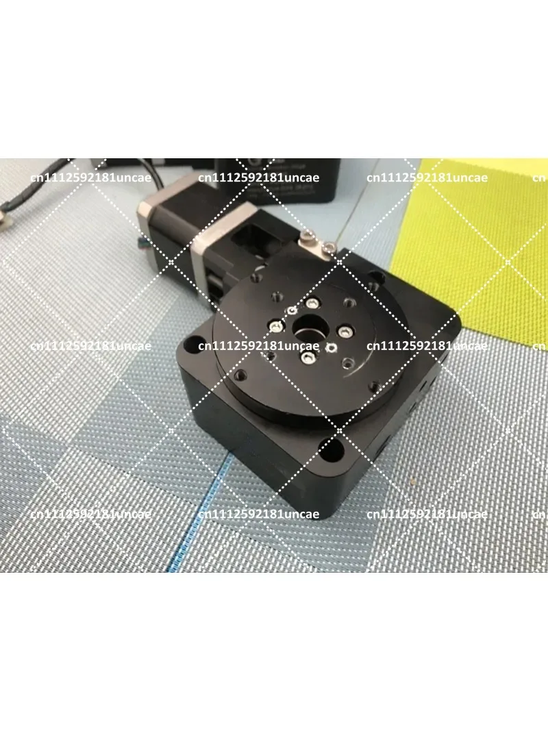 Electric Rotary Indexing Plate, 42 Stepping Motor Turntable, R Axis 360 Degree Rotation, Table Top 70MM