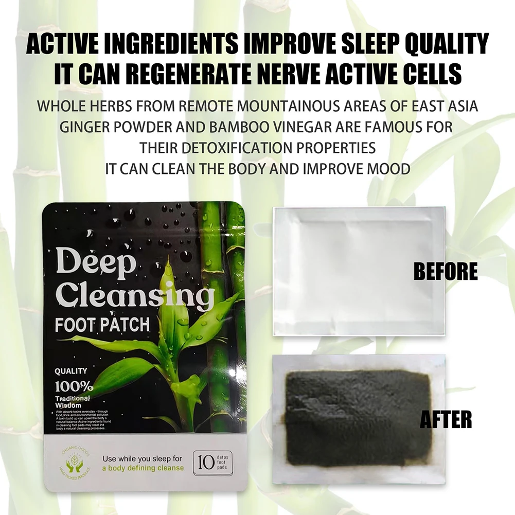 10-200pcs Detox Foot Patches Stress Relief Feet Deep Sleep Detox Sticker Foot Skin Toxins Detoxification Cleaning Foot Care Pad