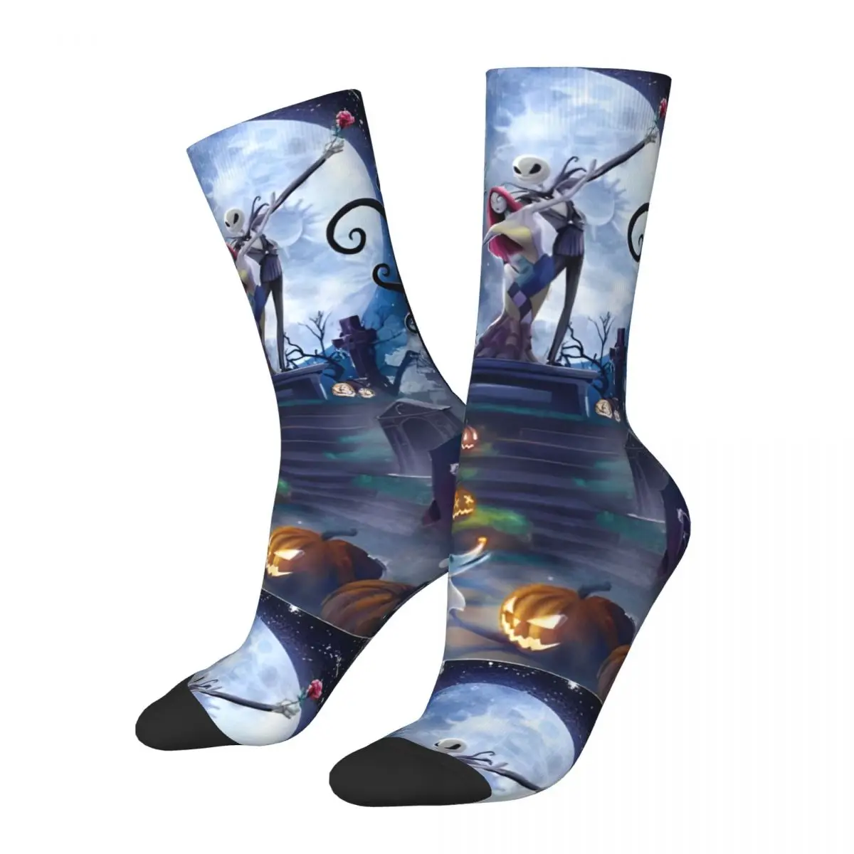 

Winter Warm Colorful Women Men Horror The Nightmare Before Christmas Socks Jack Breathable Skateboard Socks