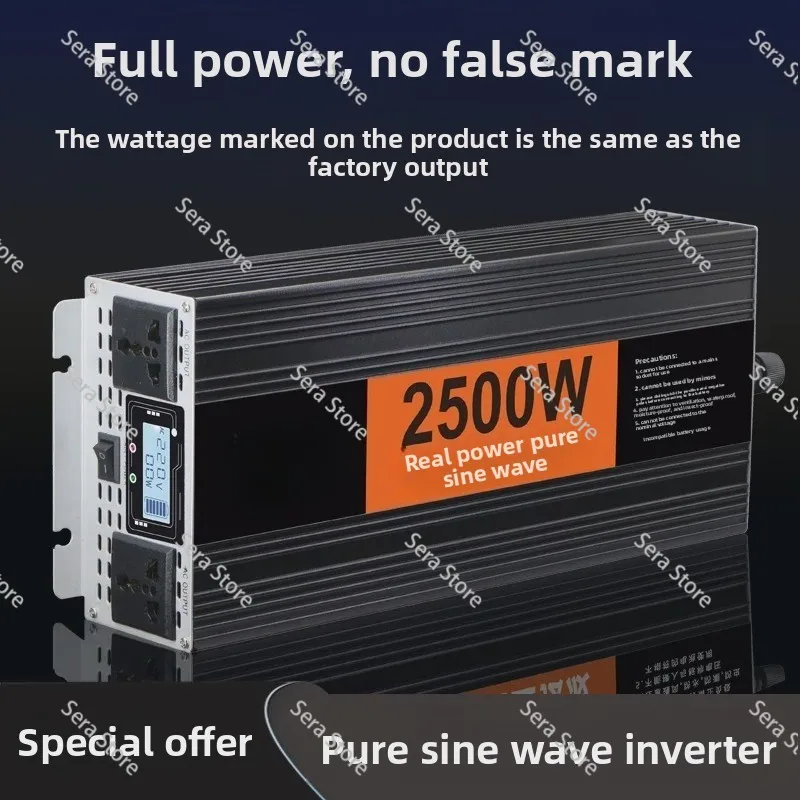 1-5kw12V-96v to 220V110V solar car off-grid photovoltaic pure sine wave inverter for home use