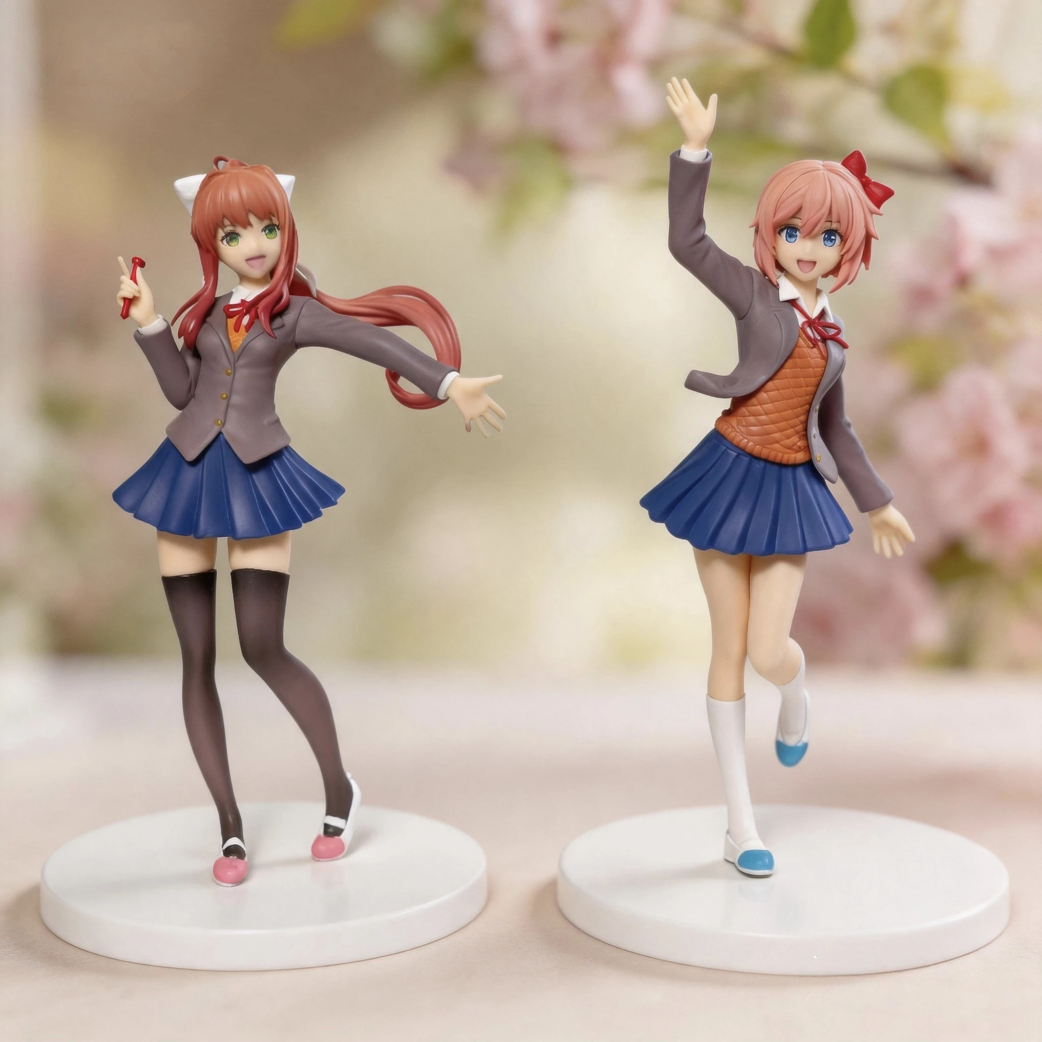 17 cm 6,69 Zoll Anime Sayori Monika Figuren PVC-Statue Desktop-Ornament Sammlerstück Statuenmodell Dekoration Zimmer Schreibtisch Spielzeug Geschenke