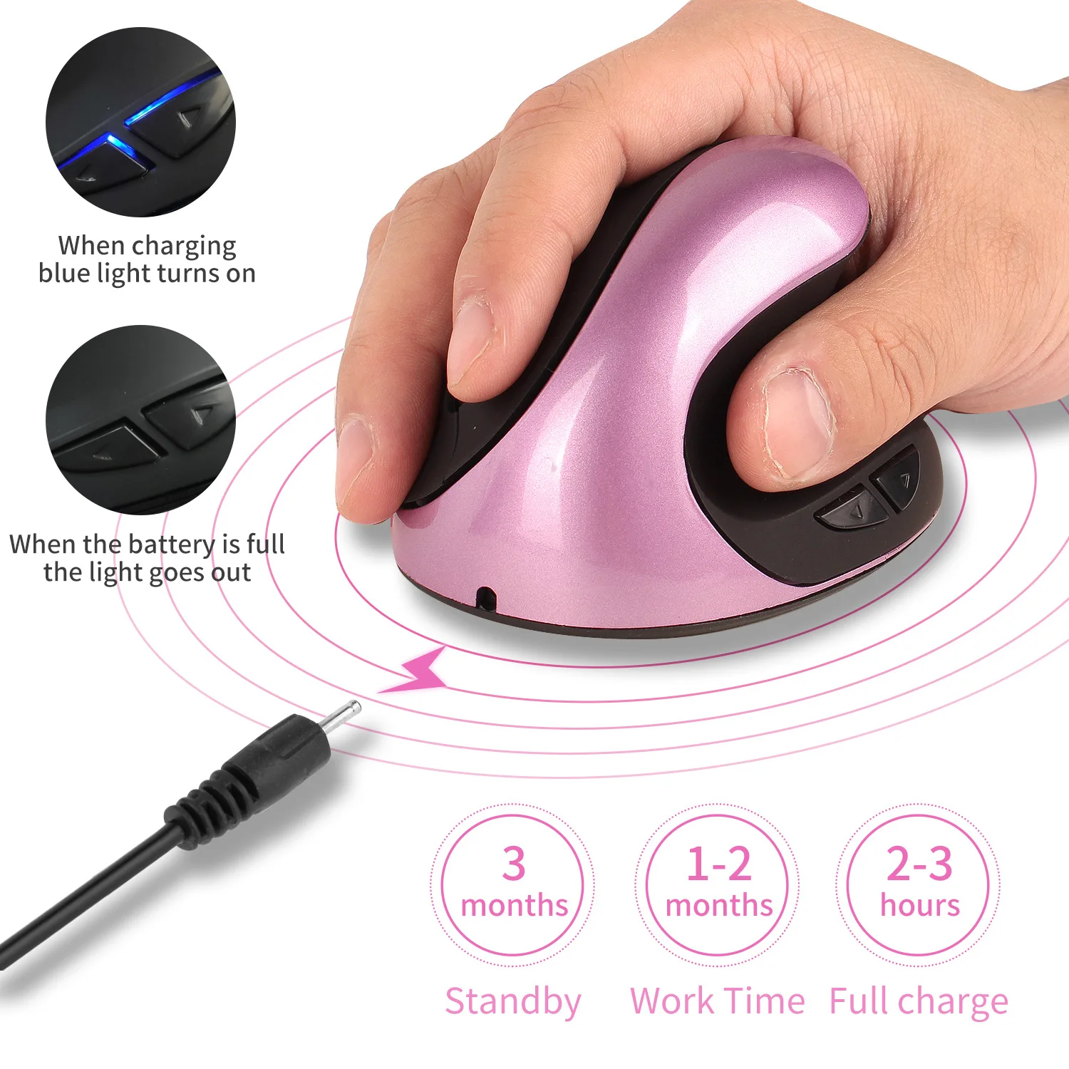 Ratón Vertical Recargable Ergo - Ergonomic Mouse Vertical reseña y precio