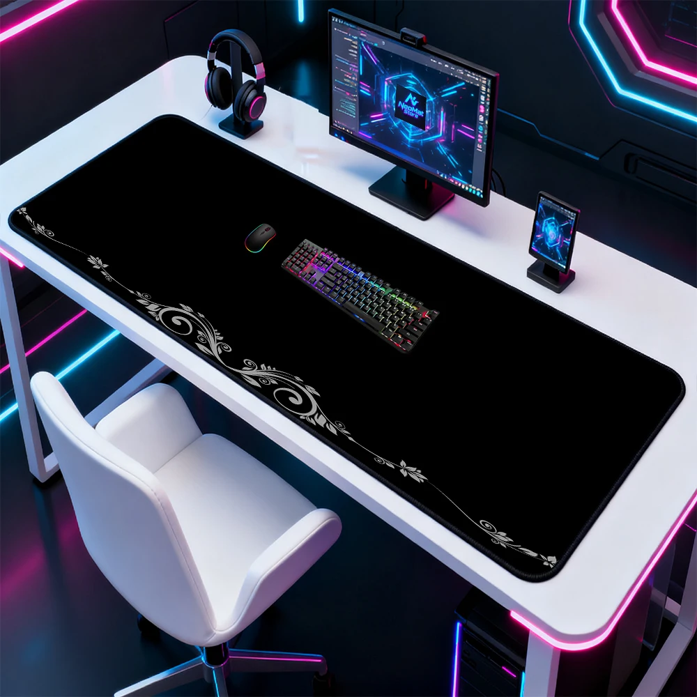 1100x600 Moisepad Desk Accessories Computer Carpet Black Mouse Mat Xxxl 1200x600 Mousepad 1400x600 Pc Table Gaming Mats Rubber