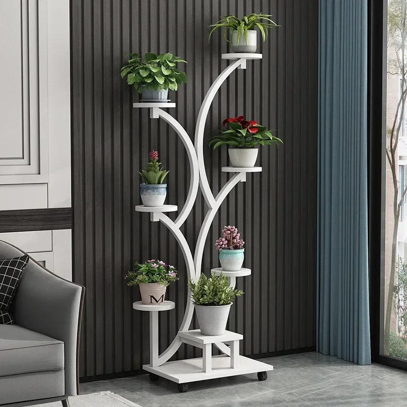 

2026 Living Room Modern Minimalist Wrought Iron Plant Rack Nordic Multi-layer Display Shelf Gold Flower Stand