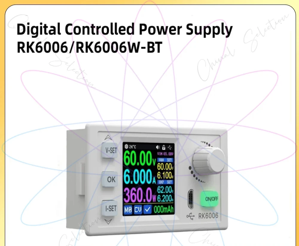 RK6006 RK6006-BT 60V 6A 4 Digit Communication Adjustable DC To DC Step Down Voltage Bench Power Supply Buck Converter