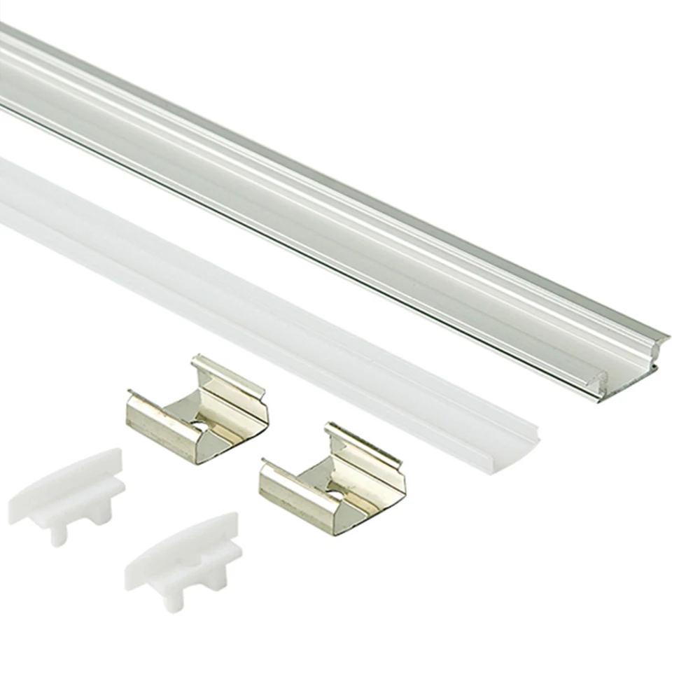 17*7mm(5 szt.) 0.5m wysokiej jakości szafka i specyficzna kuchnia LED światło koryta LED profile aluminiowe grube aluminium