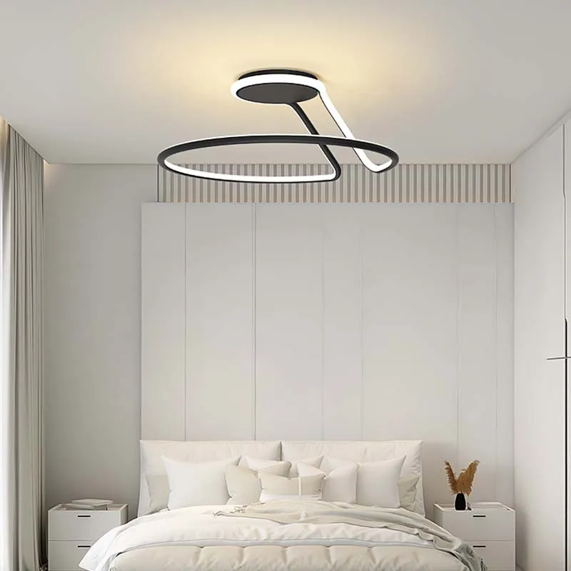 Plafonnier LED au design moderne, luminaire décoratif d'intérieur, idéal pour un salon, une salle à manger, un balcon ou une chambre à coucher