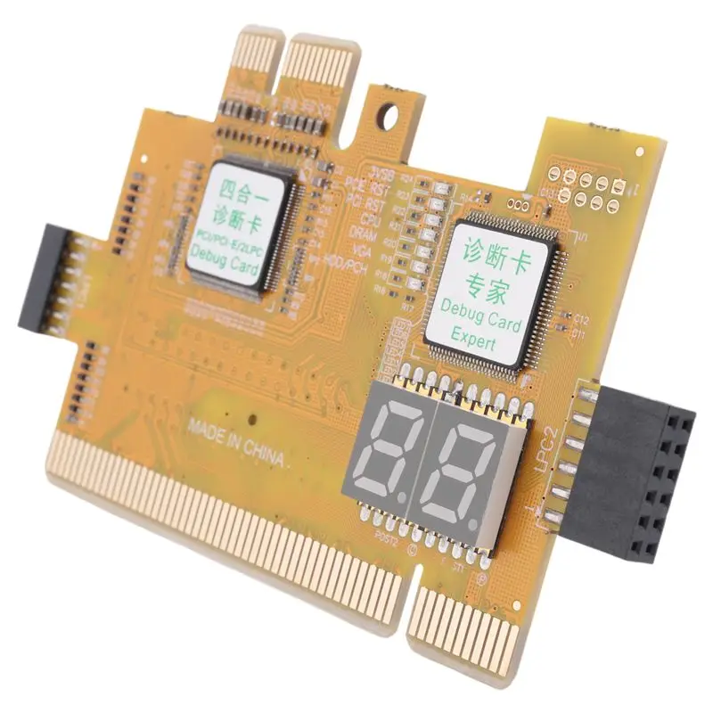Leading-Detect Tool PCI-E LPC Multi Use Diagnostic Card Laptop Desktop Test Accessories Post LED Indicator PC Motherboard Debug