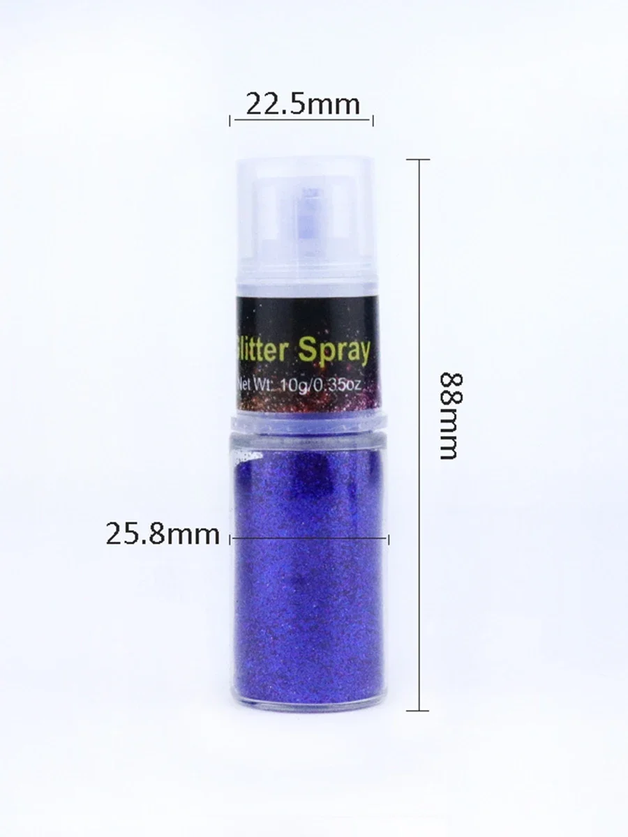 Glitter Powder Spray Custom Logo Long Lasting Facial Body Diamond Painting Stage Makeup Private Label Wholesale Cruelty Free