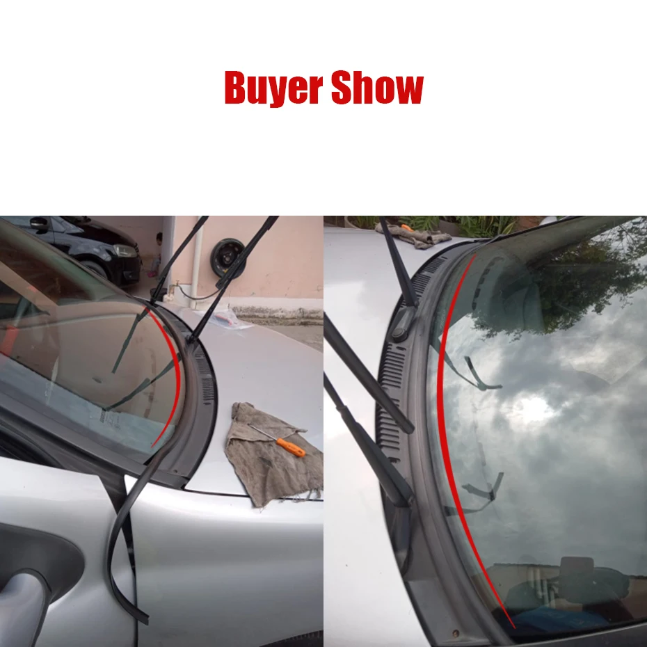 Auto Frontscheibe Panel Form Gummi Dichtung Streifen Für BMW E90 E60 E39 E36 F30 F20 E91 E34 F31 X5 E70 E53 M G30 – Detail 5