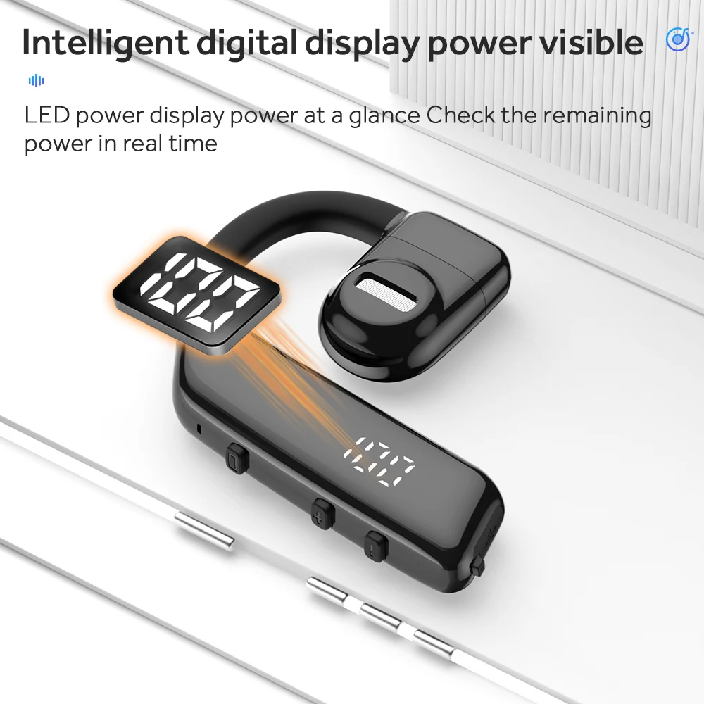 Wireless Bluetooth Headphones With Microphone Bone Conduction Headset Handsfree Noise Canceling Earphones For Driving Audifonos