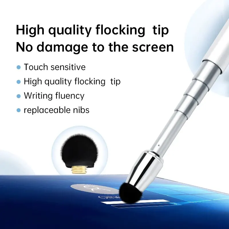 Capacitive Universal Telescopic Stick Smart Stylus Touch Pen Pencil for Touch Screen Devices iPad for Kids Or Eduction