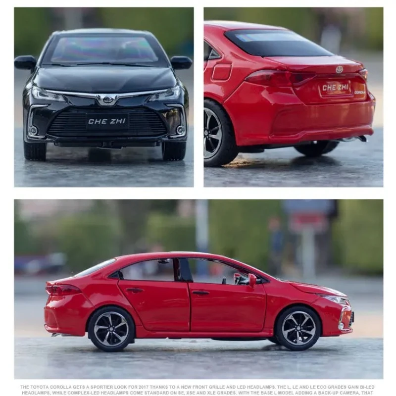 1:32 Corolla Hybrid Alloy Car Diecasts Toy Vehicles Car Model Sound and light Pull back Car Toys For Kids Gifts
