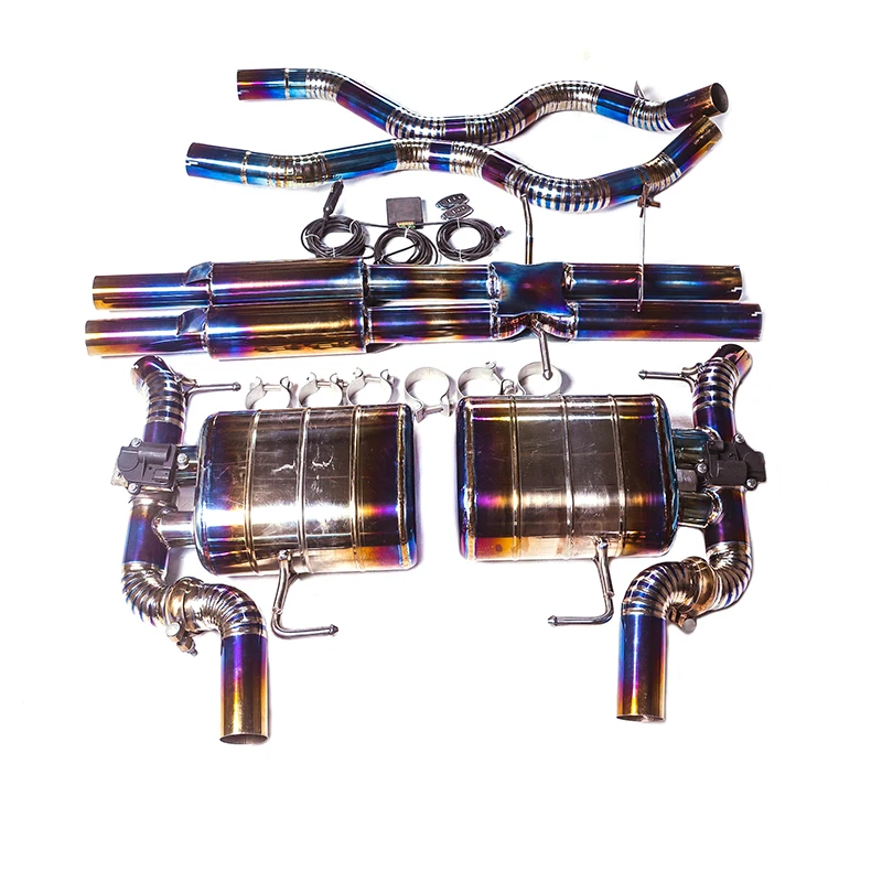 GFC catback uitlaatsysteem, OEM diffuser titaniumlegering high-performance voor de 2013-2019 Land Rover Range Rover Sport V6 3.0T,