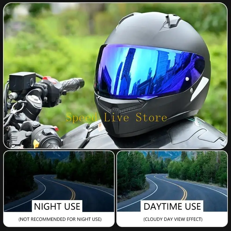 547C Advanced Ventilation Helmets Visors Lens High Performances Motorcycle Visors Wide View Helmets Lens Upgrades for HJC C10