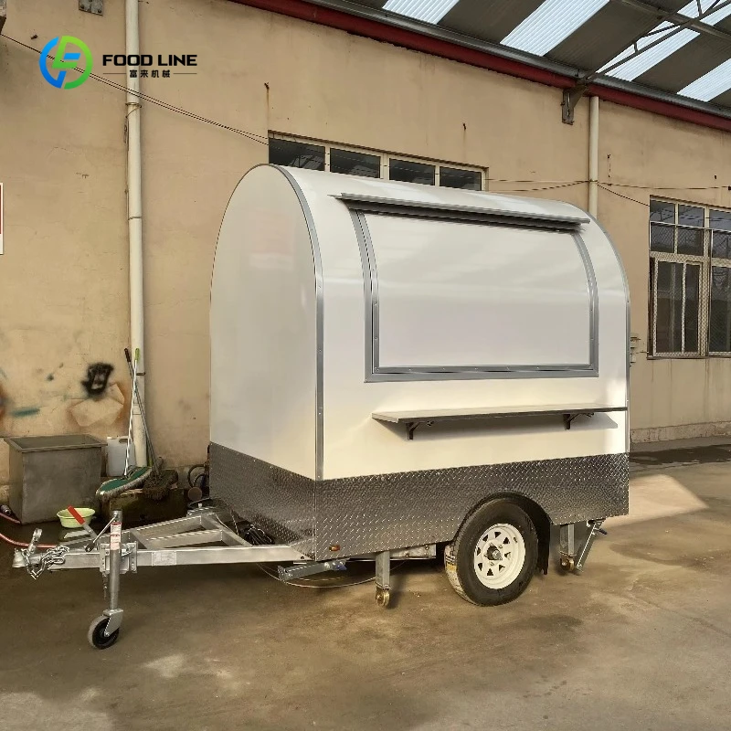 الصين الساخن بيع سريع عربات بيع الشوارع القهوة شاحنة مقطورة المحمول جولة الغذاء مقطورة