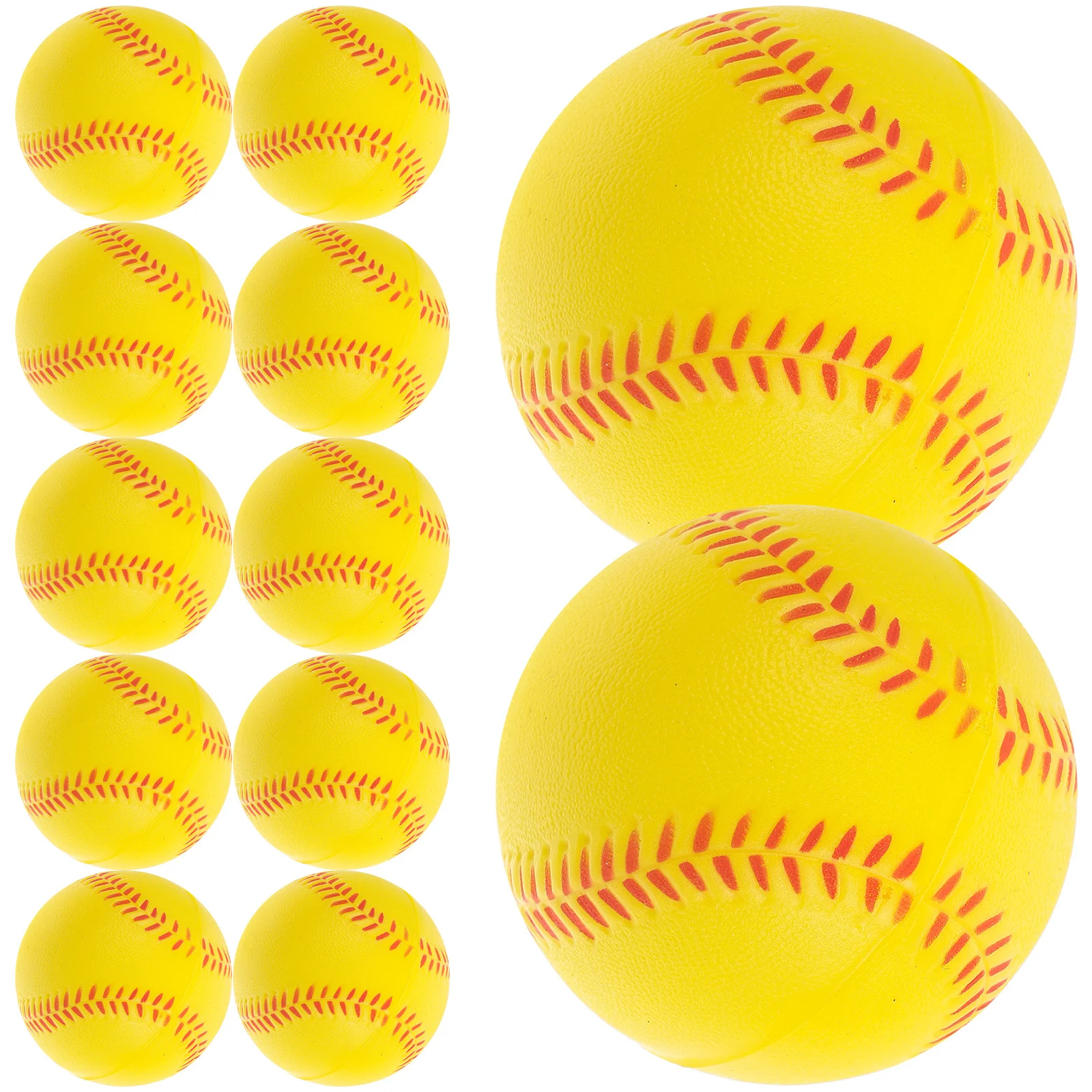 12 個のソフト野球柔軟な PU 練習トレーニング野球軽量屋内屋外スポーツボール子供用野球ボール