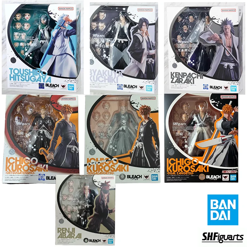 

Bandai SHF Серия Death God/Realm/LEACH: И Ichigo Kurosaki, Kenpachi Zaraki, Тоширо Хитцугая, Реджи Абарай и Биakuya Кучики