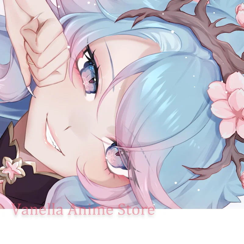 Dakimakura Anime Vtuber Silvervale Double-sided Print Body Pillow Cover Life-size Pillowcase Gifts