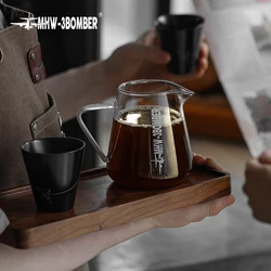 MHW-3BOMBER 500ml Coffee Sharing Pot Coffee Glass Drip Container Exquisite Coffee Bar Home Barista Professional Accessories