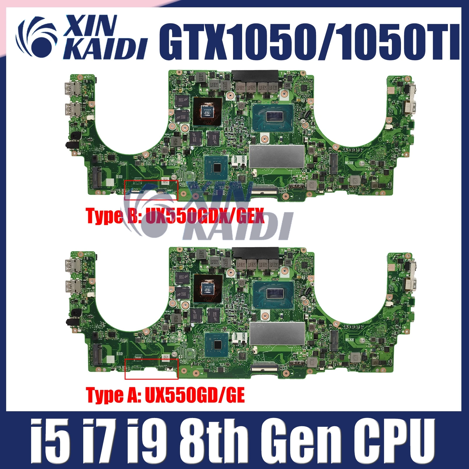 

UX550GE Материнская плата ASUS ZENBOOK PRO UX550GD UX550GDX UX550GEX материнская плата для ноутбука I5 I7 I9-8th GTX1050/GTX1050TI 8 ГБ/16 ГБ