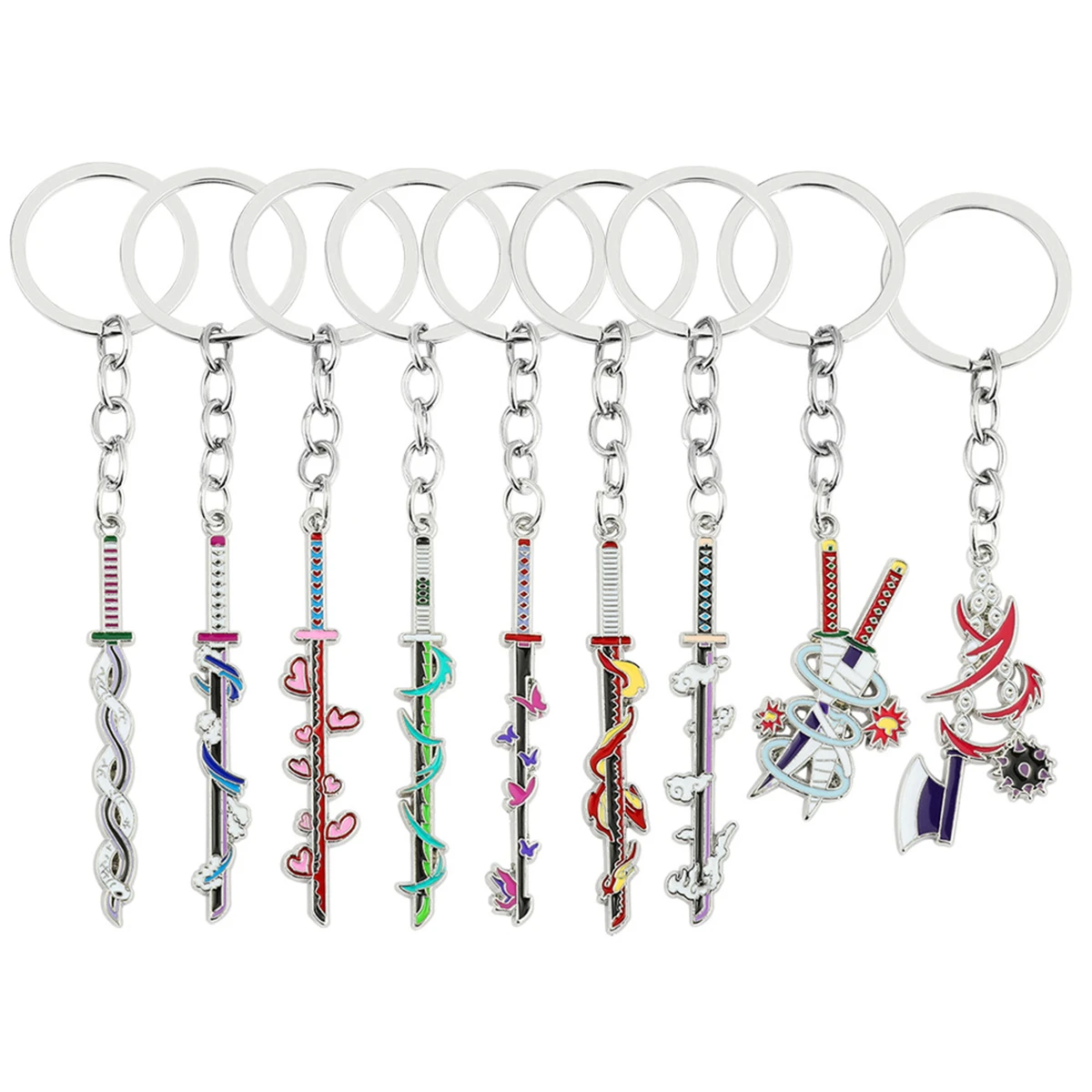 Anime GOODS Acrylic Keychain cute y2k Demon Slayer keychain for bag keys car key bag backpack collection display accessories