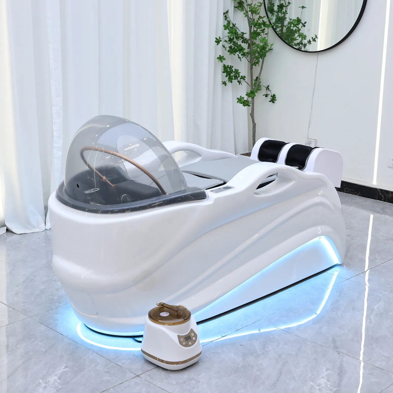 

Специальный шампунь для парикмахерских с LED-подсветкой, роскошное массажное кресло для головы с функциями массажа ног и спины, циркуляция воды.