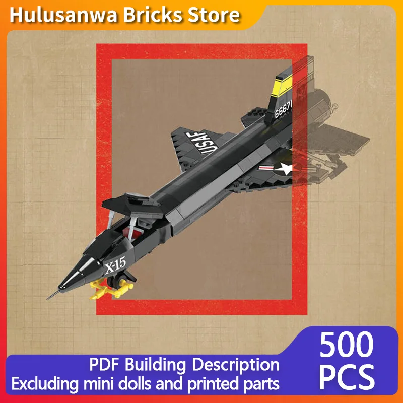 

Модель ракетного самолета X-15, конструктор MOC, военная техника, модульные технологичные подарки, набор для сборки, детские игрушки, праздничный подарок