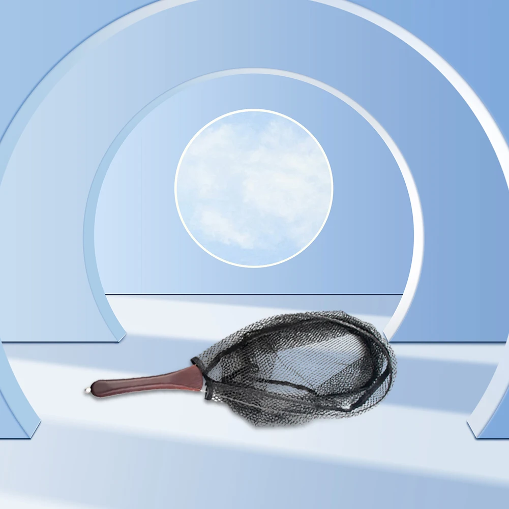 

Складная рыболовная сеть с деревянной ручкой для ловли форели, басса, щуки, сеть для ловли и возврата рыбы на поверхность, рыболовные инструменты