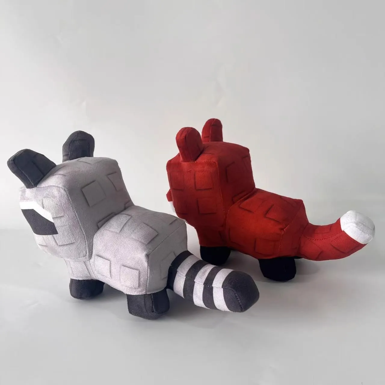 Grandir un jardin 25CM jeu loup jouets en peluche dessin animé raton laveur renard poupées en peluche animaux oreiller peluche jouet enfants cadeaux d'anniversaire