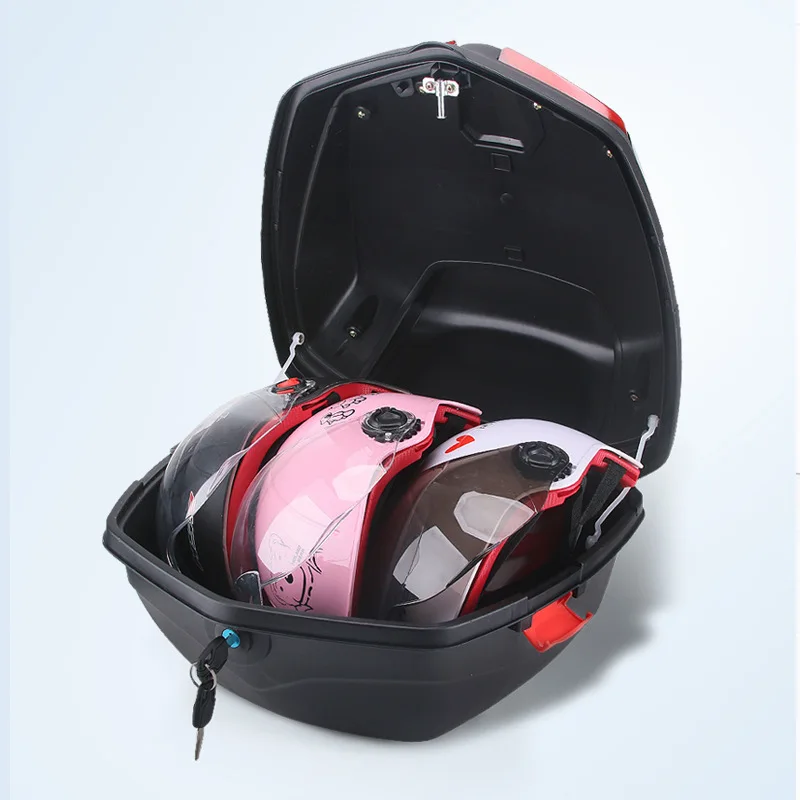 Motorcycle Trunk Universal Large Trunk Thickened Electric Scooter Back Toolbox with Lock Buckle Available In Multiple Colors