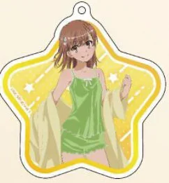 Game Acrylic Stand Figure Doll Anime Mikoto Misaka Shirai Kuroko Keychain Toy Keyring Pendant for Gift