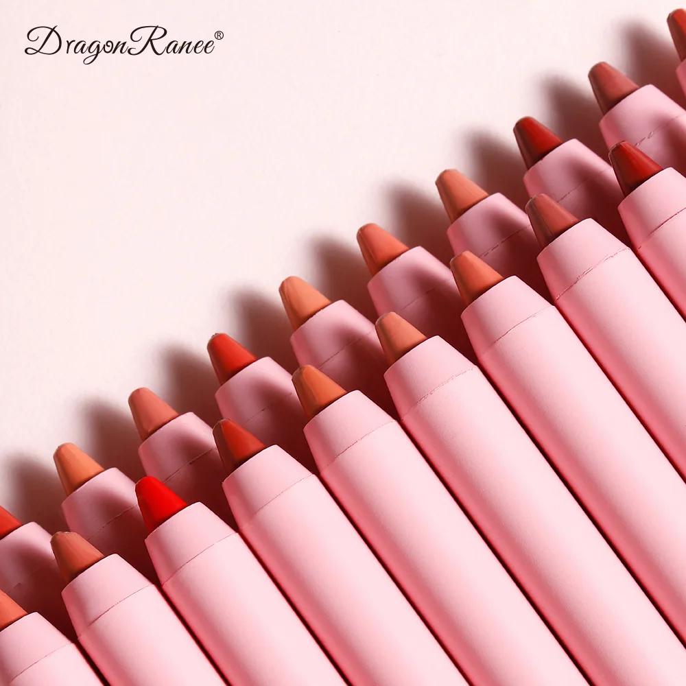 Waterproof Matte Fog Lip Liner Foam Lip Pen Nude Bean Shade Plump Lip Outline Long Lasting Non-fade Lipstick Makeup