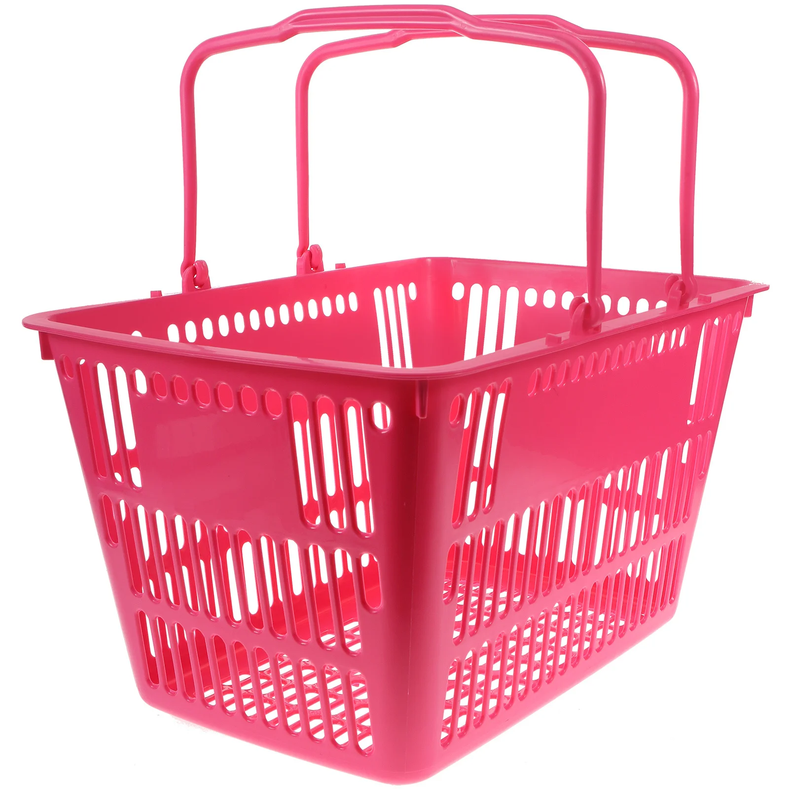 Desktop Basket Thickened Plastic Handheld Storage Container for Grocery Organizer Sundries Storage Desktop Baskets