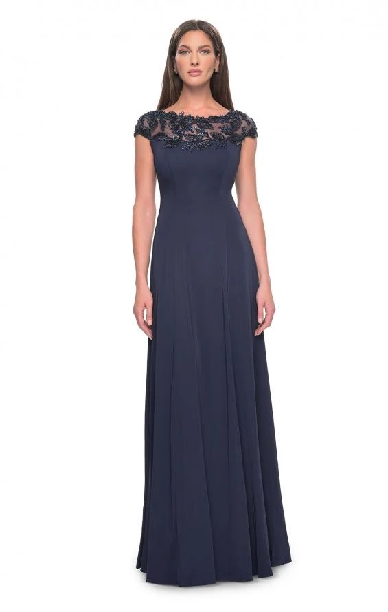 Robe courte pour mère de la mariée, ligne A, col bateau, manches courtes, élégante, pour les invités au mariage, perles, soirée de luxe