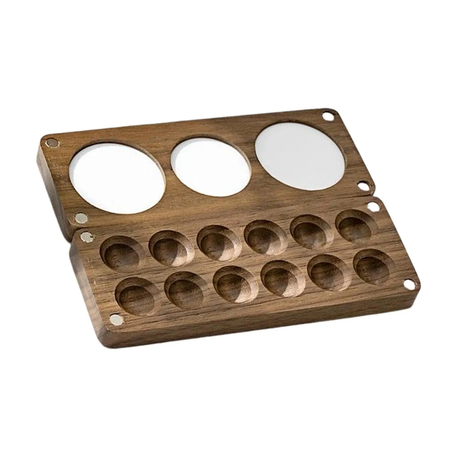 Travel Paint Tray, Portable Wood Paint for Oil Acrylic Gouache Painting