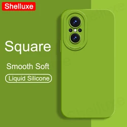 Voor Nova9 Se Case Shelluxe Vierkante Vloeibare Siliconen Zachte Hoes Voor Huawei Nova 9 9se Nova9se Schokbestendige Telefoonhoesjes