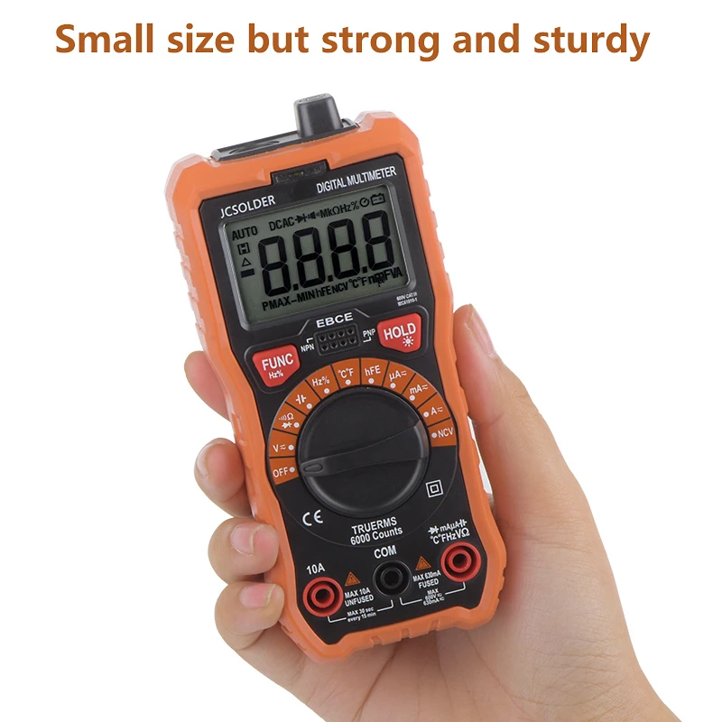 QHTITEC DM003 automatic Multitester Digital Auto Range Non-Contact Voltage Detection Tester Ammeter Frequency Meter Capacimeter