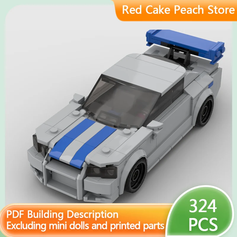 

Модель скоростного гоночного автомобиля MOC, строительные кирпичи, модифицированный автомобиль, модульная технология, детские праздничные подарки, сборка игрушек, костюм