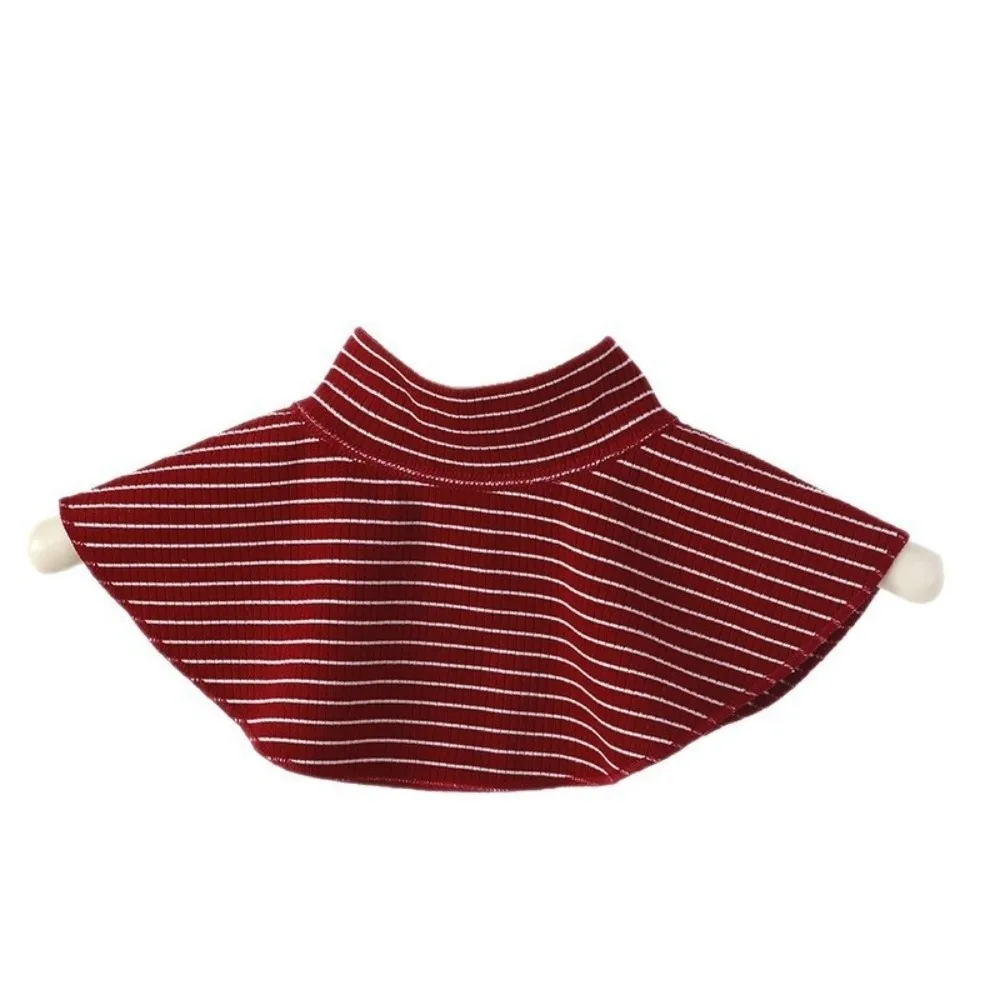 

New Stripe Shawl Warm Detachable High Collar Tube Scarf Girls
