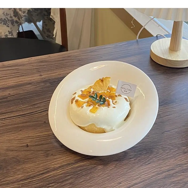 

Керамические тарелки неправильной формы для закусок и десертов, поднос для выпечки, однотонная посуда для ресторанов, миски для пасты, стейков и салатов