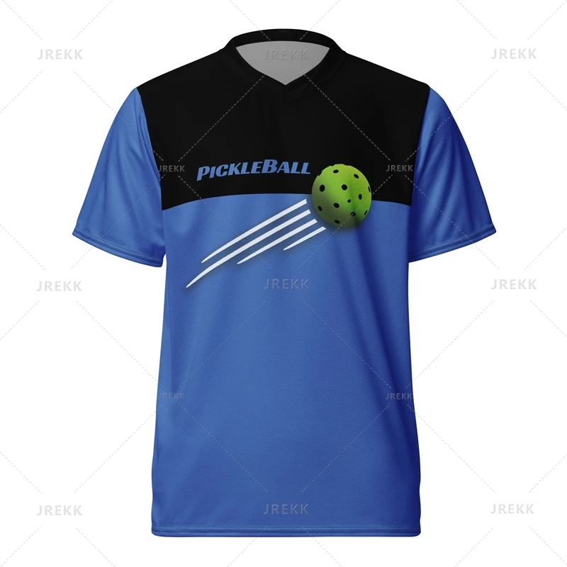 

New Design Pickleball Graphic T-shirt Men 3d Printed Quick Dry Sports T Shirt Gym Fitness Short Sleeves Oversized Tee Shirts
