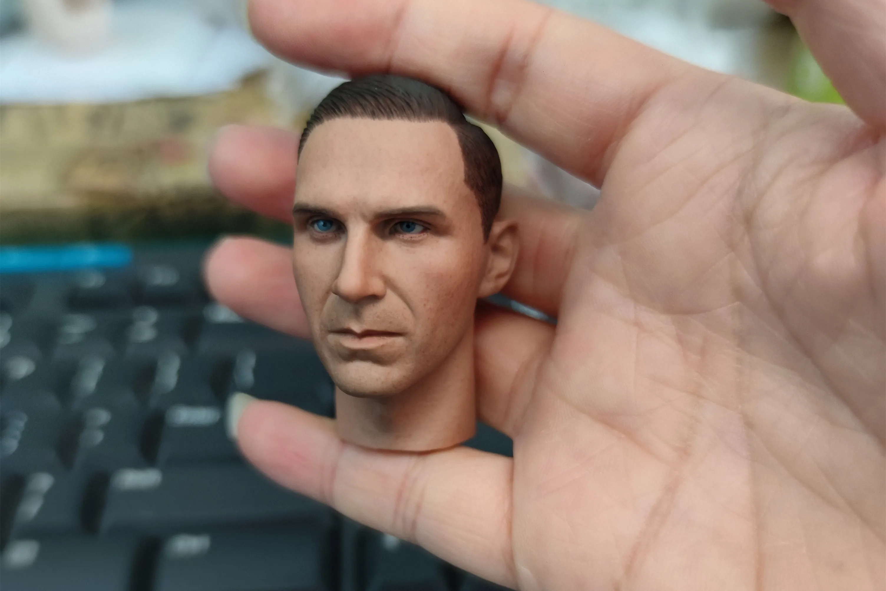 1/6 skala Ralph Fiennes Amoo Goss głowa Sculpt dowódca głowa żołnierza pasuje do 12-calowego ciała figurki wojskowej