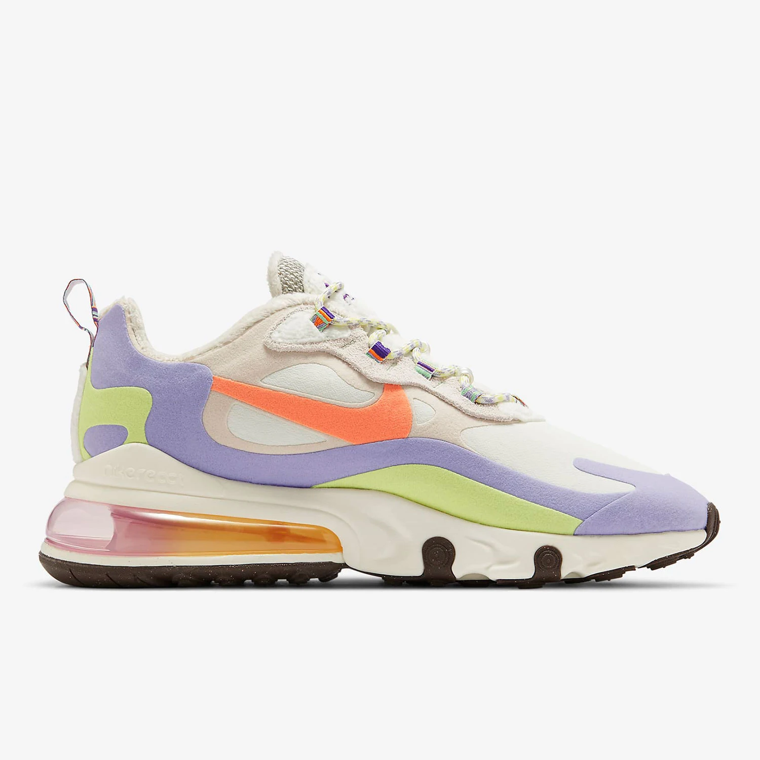 حذاء الجري Nike Authentic Air Max 270 React للنساء ذو نعل هوائي مبطن DC3276-101
