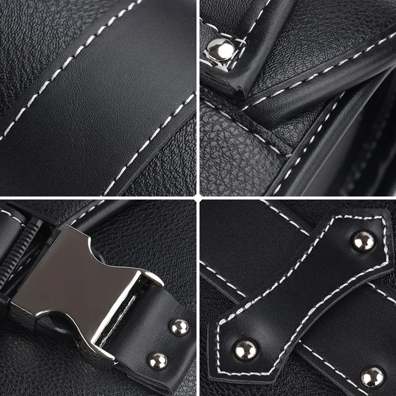 حقيبة Saddlebag PU عتيقة لنماذج الدراجات النارية ، أداة ، حقيبة جانبية ، ADNOH ، متمرد ، من من من من من الخارج ، كيس ، من من الخارج ، W400 ، W650 ، XL883L ، SR400 #4